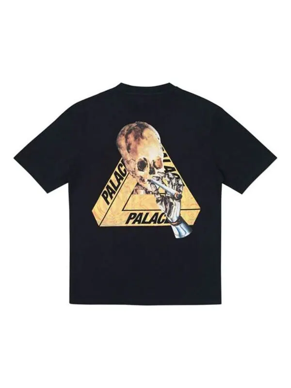 Футболка PALACE Skeledon T-Shirt Alphabet Skeleton Short Sleeve Unisex Black — изображение 1 из 2, черный