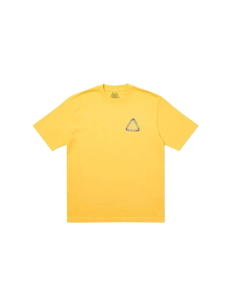Футболка PALACE Tri-Pumping Pattern Printing Short Sleeve Unisex Yellow — изображение 2 из 2, желтый