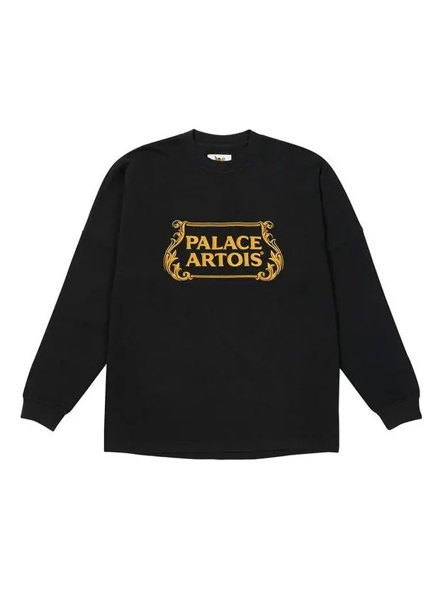 Худи PALACE x Stella Artois Crossover Casual Alphabet Long Sleeves Unisex Black — изображение 1 из 2, черный