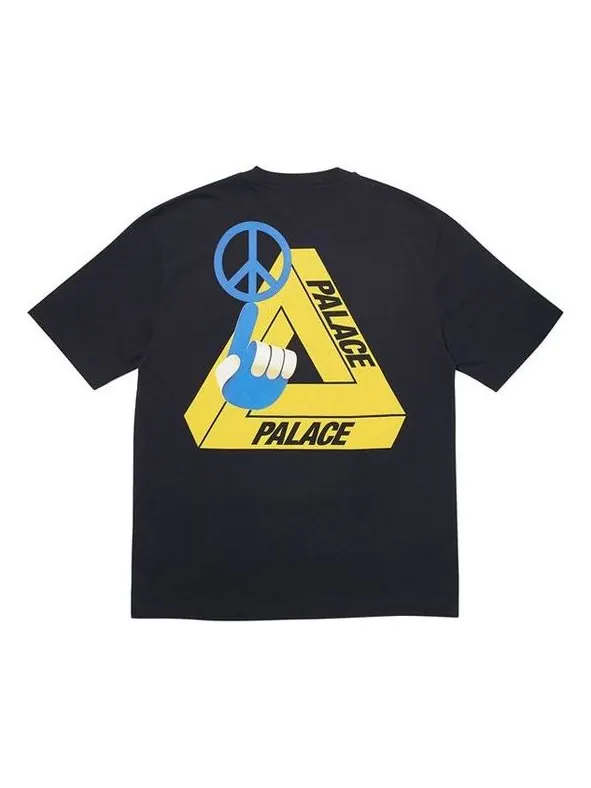 Футболка PALACE Tri-Smiler Back Large Printing Short Sleeve Unisex Black — изображение 1 из 7, черный
