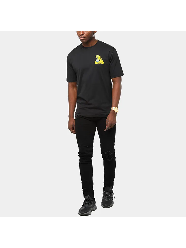 Футболка PALACE Tri-Smiler Back Large Printing Short Sleeve Unisex Black — изображение 7 из 7, черный