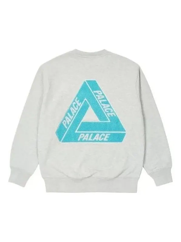 Свитер s23 fleece tri-ferg crew sweater 'grey' Palace — изображение 1 из 1, серый
