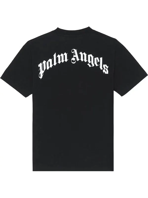 Футболка ice bear tee 'black white' Palm Angels — изображение 2 из 4, черный/белый