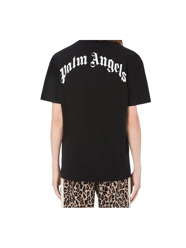 Футболка ice bear tee 'black white' Palm Angels — изображение 4 из 4, черный/белый