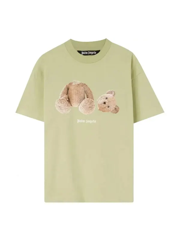 Футболка bear classic tee 'mint brown' Palm Angels — изображение 1 из 1, коричневый