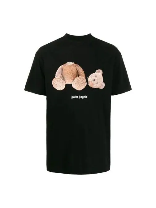 Футболка bear short-sleeve tee men black Palm Angels — изображение 1 из 4, черный