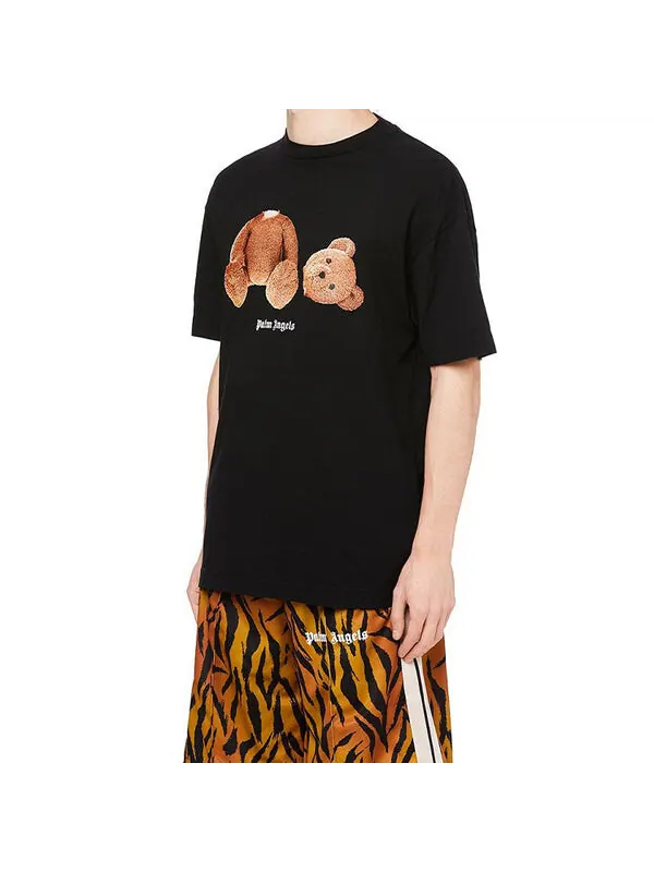 Футболка bear short-sleeve tee men black Palm Angels — изображение 4 из 4, черный