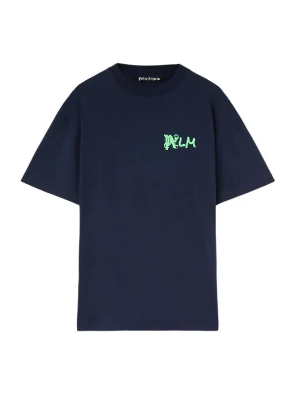 Футболка i am lost t-shirt 'navy blue' Palm Angels — изображение 1 из 4, темно-синий
