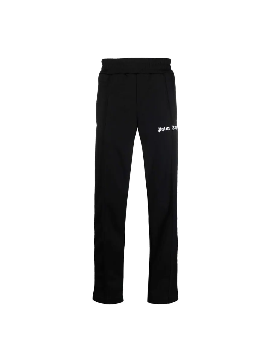 Спортивные брюки Palm Angels SS22 Classic Track Pants 'Black White' — изображение 1 из 4, черный