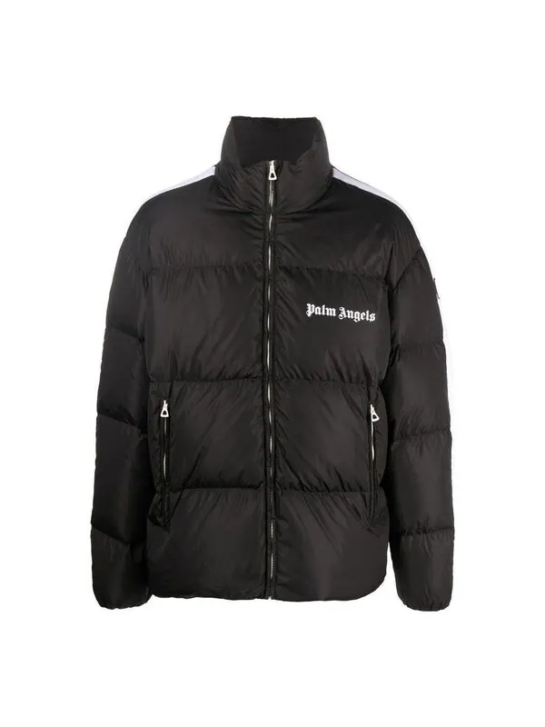 Куртка fw22 classic track down jacket 'black white' Palm Angels — изображение 1 из 4, черный/белый