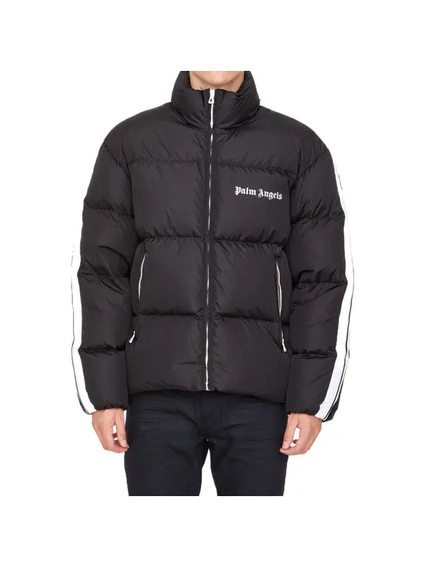 Куртка fw22 classic track down jacket 'black white' Palm Angels — изображение 3 из 4, черный/белый