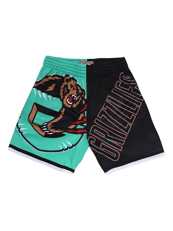 Спортивные шорты Mitchell & Ness x NBA Memphis Grizzlies Big Face Shorts 'Black Green' — изображение 1 из 4, черный