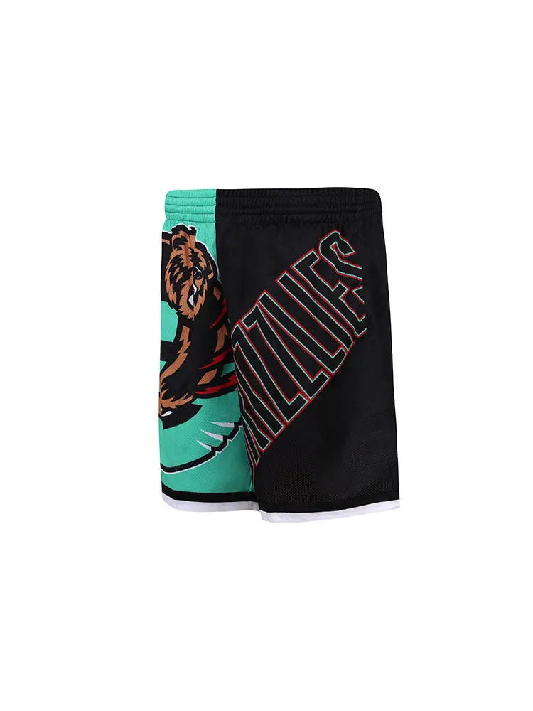 Спортивные шорты Mitchell & Ness x NBA Memphis Grizzlies Big Face Shorts 'Black Green' — изображение 3 из 4, черный