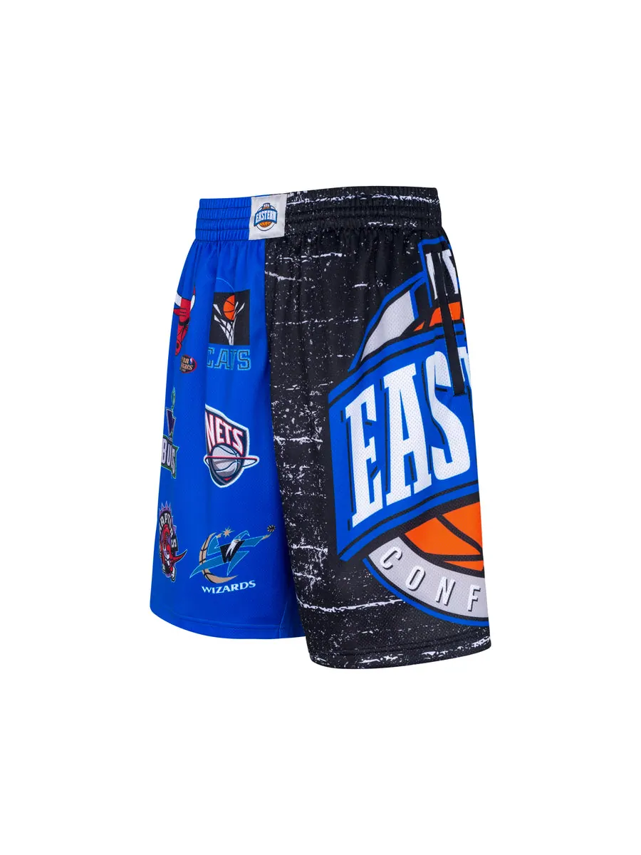 Спортивные шорты Mitchell & Ness x NBA All Star East Jumbotron 3.0 Shorts 'Black Blue' — изображение 2 из 3, черный