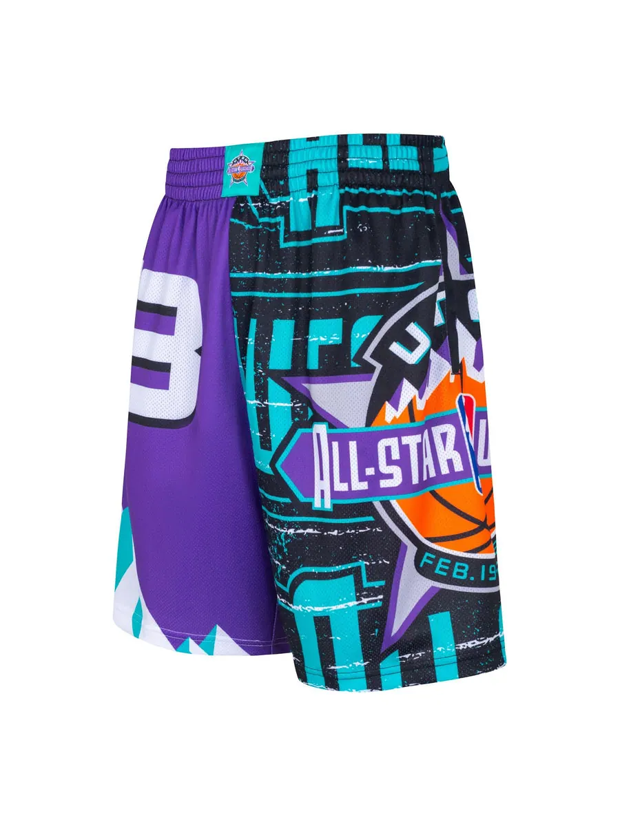 Спортивные шорты Mitchell & Ness x NBA Jumbotron 3.0 Shorts 'All Star 1993' — изображение 2 из 3, фиолетовый