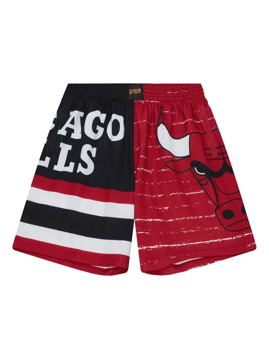 Спортивные шорты Mitchell & Ness x NBA Jumbotron 3.0 Shorts 'Chicago Bulls' — изображение 1 из 2, красный