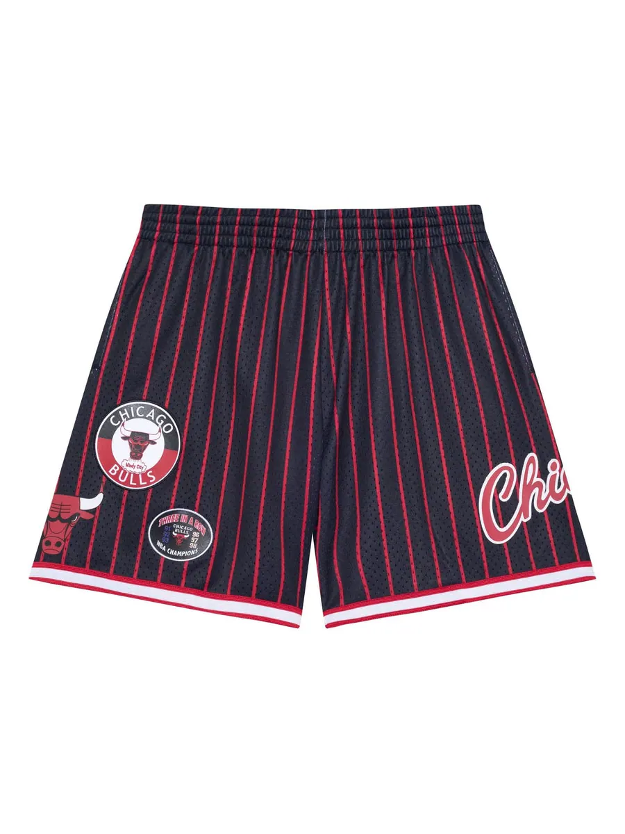 Спортивные шорты Mitchell & Ness x NBA City Collection Mesh Shorts 'Chicago Bulls' — изображение 1 из 3, розовый