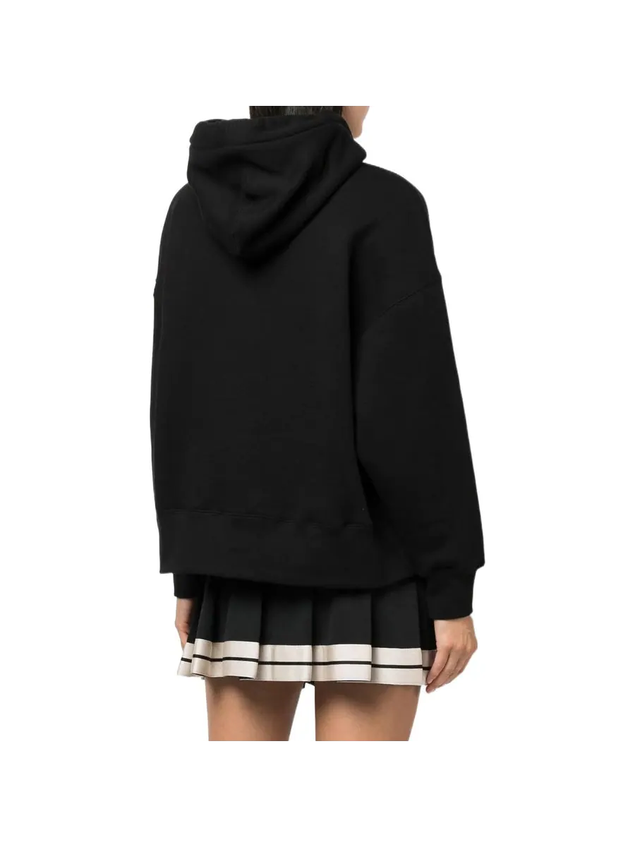 Свитер (WMNS) Palm Angels Gold Sequins Bear Hoodie 'Black Gold' — изображение 2 из 3, черный