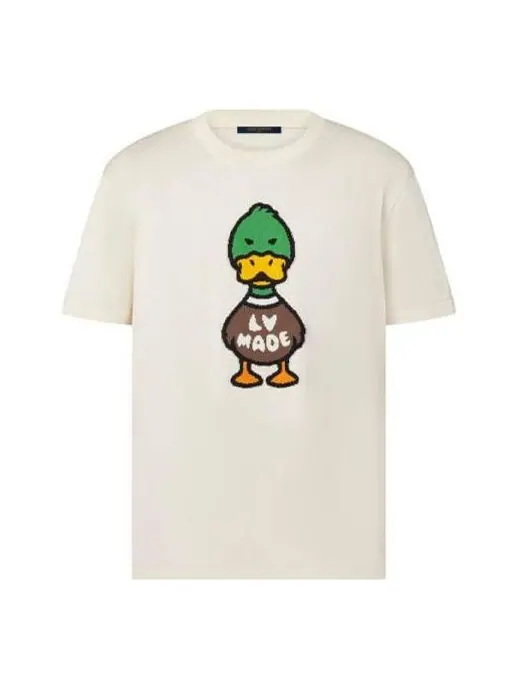Футболка men's x nigo2 crossover lv2 ss22 cartoon printing cozy short sleeve white Louis Vuitton — изображение 1 из 4, белый