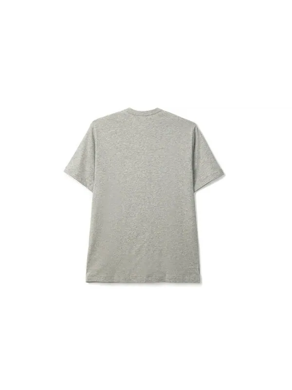 Футболка little logo applique cotton short-sleeve tee 'grey' Comme Des Garcons — изображение 2 из 4, серый