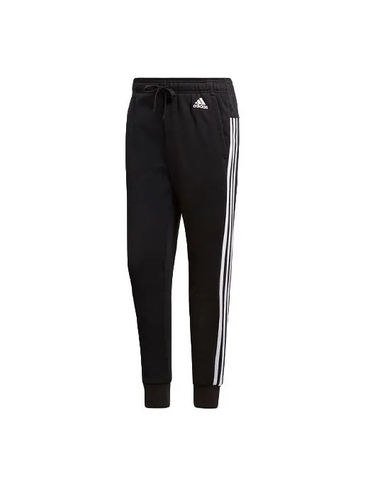(WMNS) Брюки Adidas Performance ESS 3S TAP 'Black' — изображение 1 из 6, черный/белый