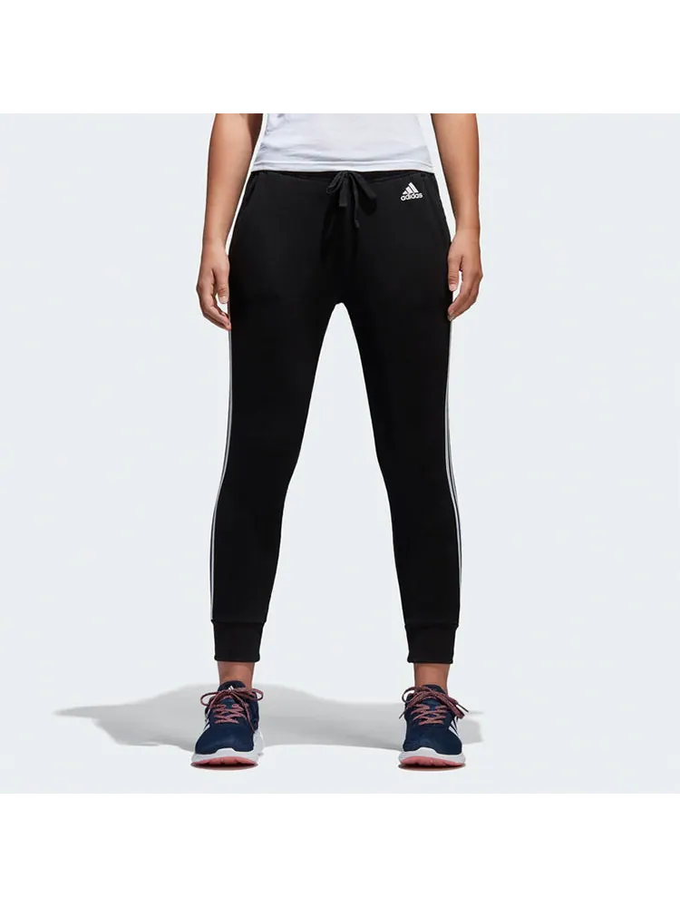 (WMNS) Брюки Adidas Performance ESS 3S TAP 'Black' — изображение 3 из 6, черный/белый