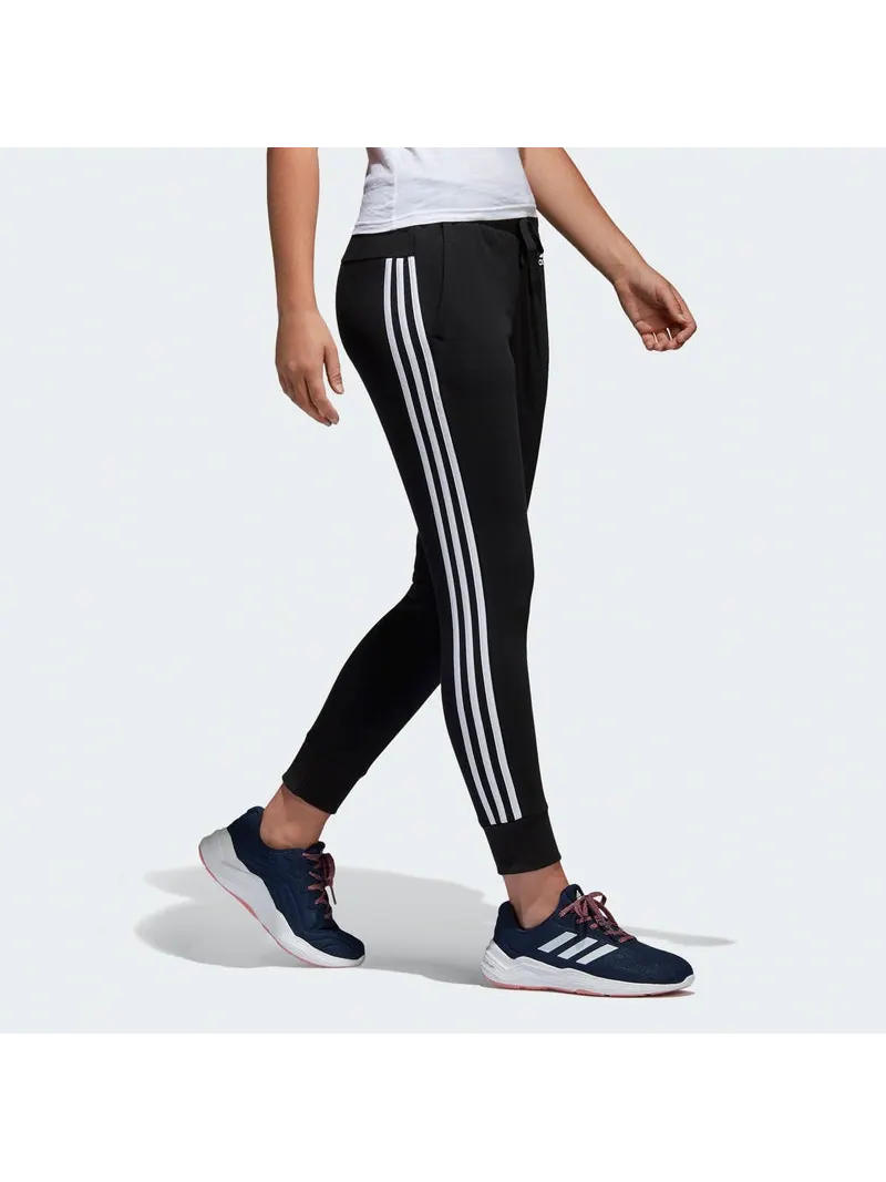 (WMNS) Брюки Adidas Performance ESS 3S TAP 'Black' — изображение 5 из 6, черный/белый