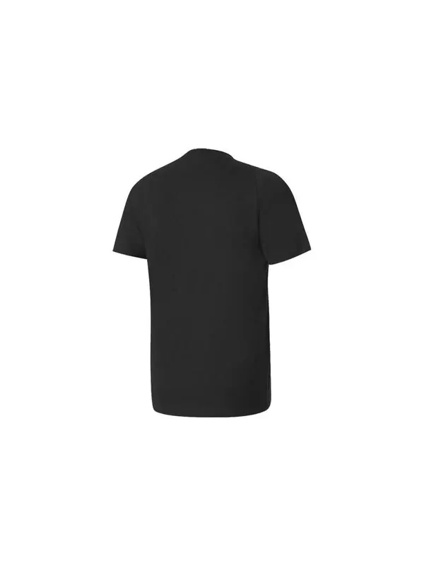 Футболка adidas Solid Color Logo Running Casual Short Sleeve Black — изображение 2 из 4, мульти