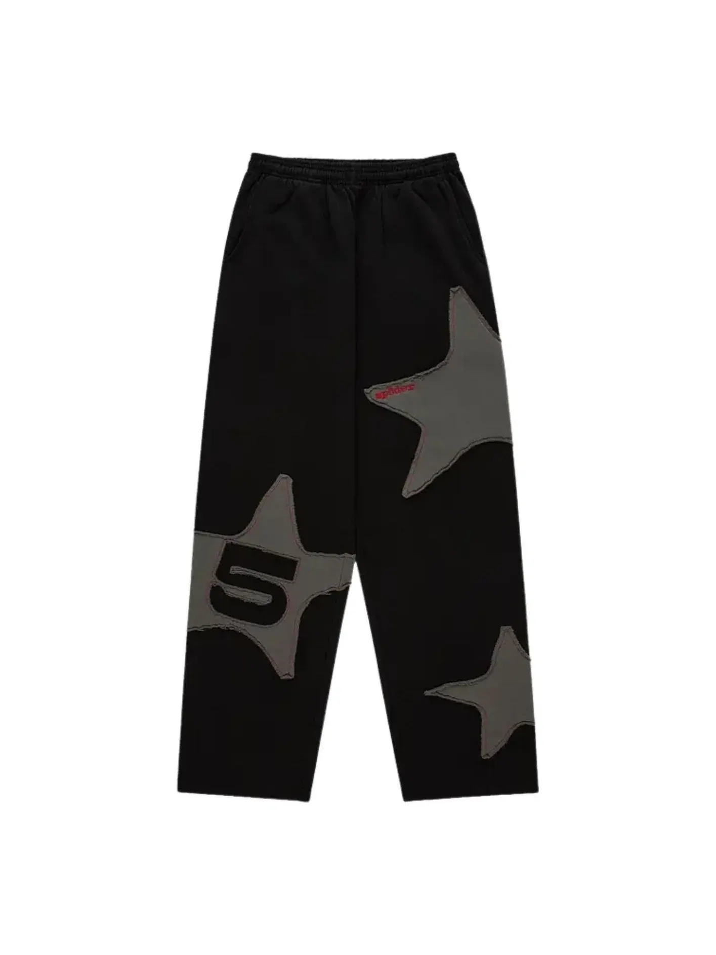 Спортивные штаны Sp5der Big Star с широкими штанинами, черные, SB003FW25BLK — изображение 1 из 2, черный
