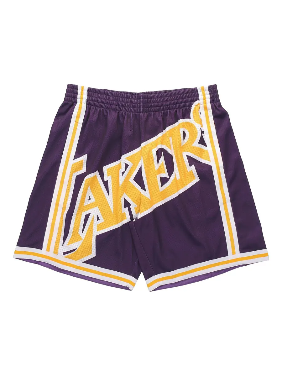 Спортивные шорты Mitchell & Ness x NBA Big Face Shorts 'Los Angeles Lakers' — изображение 1 из 4, фиолетовый