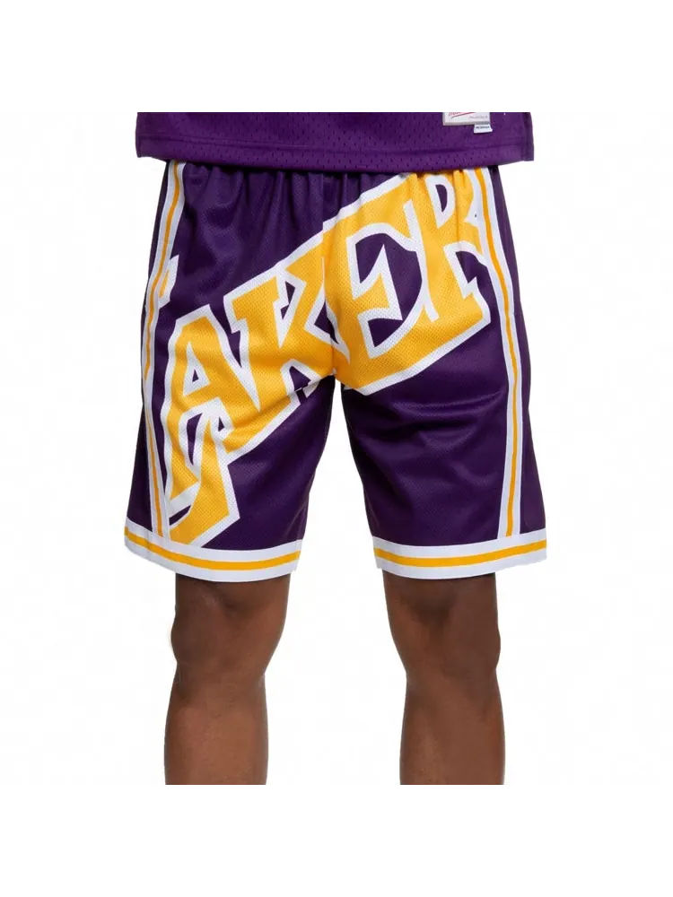 Спортивные шорты Mitchell & Ness x NBA Big Face Shorts 'Los Angeles Lakers' — изображение 3 из 4, фиолетовый