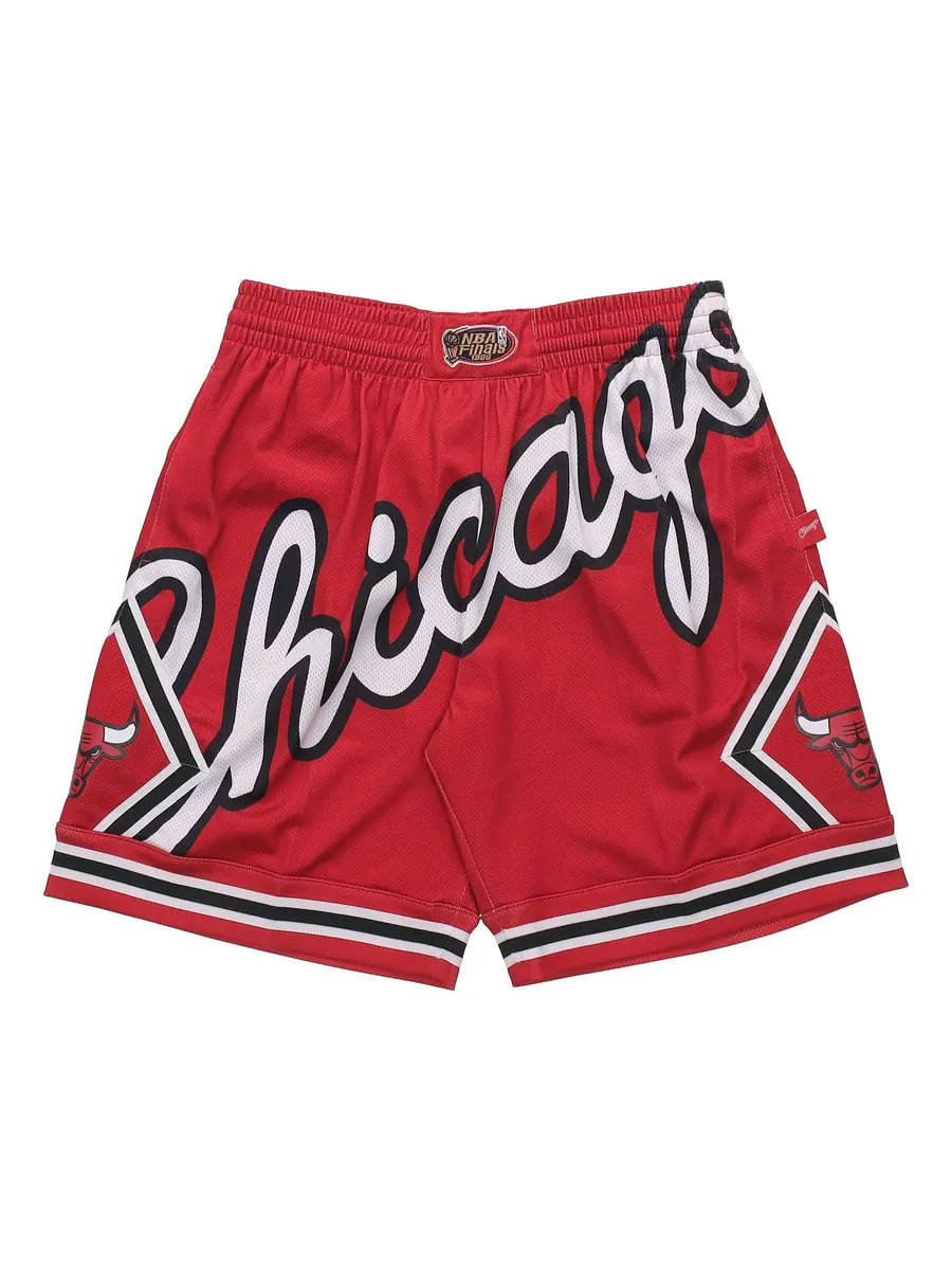 Спортивные шорты Mitchell & Ness x NBA Big Face 2.0 Shorts 'Chicago Bulls' — изображение 1 из 6, красный