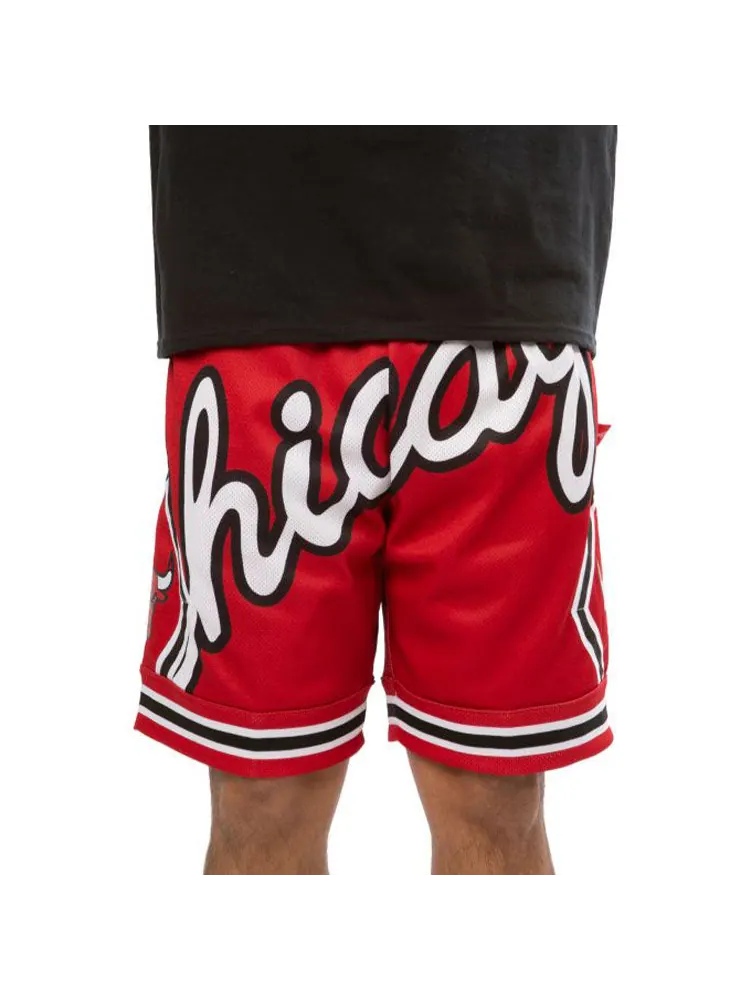Спортивные шорты Mitchell & Ness x NBA Big Face 2.0 Shorts 'Chicago Bulls' — изображение 3 из 6, красный