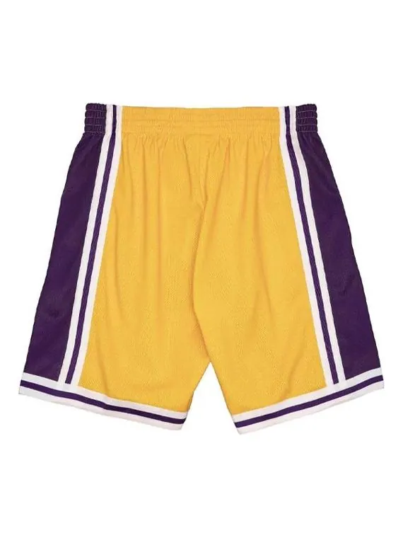 Спортивные шорты Mitchell & Ness x NBA Big Face 2.0 Shorts 'Los Angeles Lakers' — изображение 2 из 4, желтый