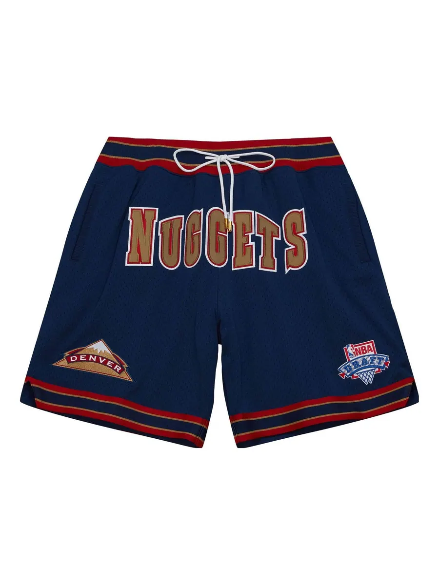 Спортивные шорты Mitchell & Ness x Just Don Hardwood Classics Shorts 'Denver Nuggets 1993' — изображение 1 из 2, темно-синий