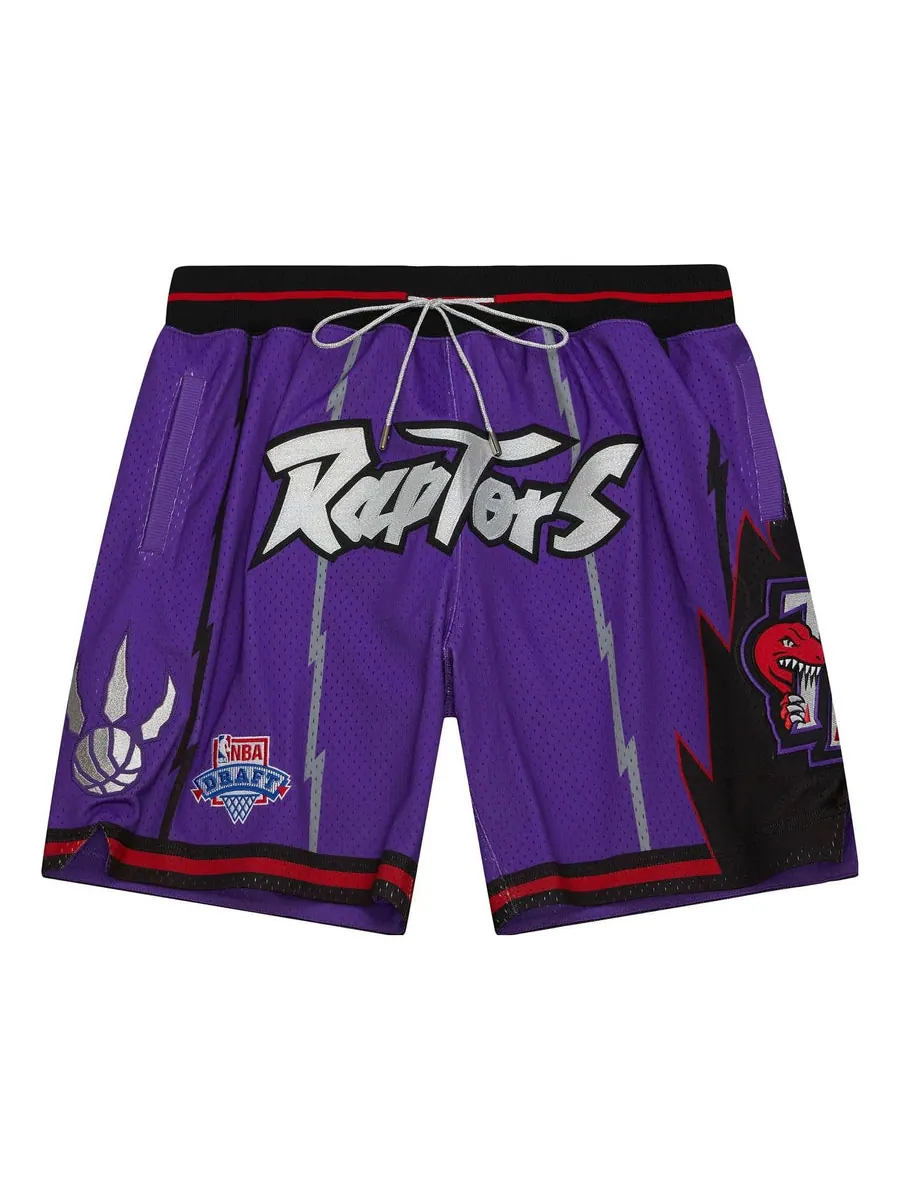 Спортивные шорты Mitchell & Ness x Just Don Hardwood Classics Shorts 'Toronto Raptors 1995' — изображение 1 из 2, фиолетовый