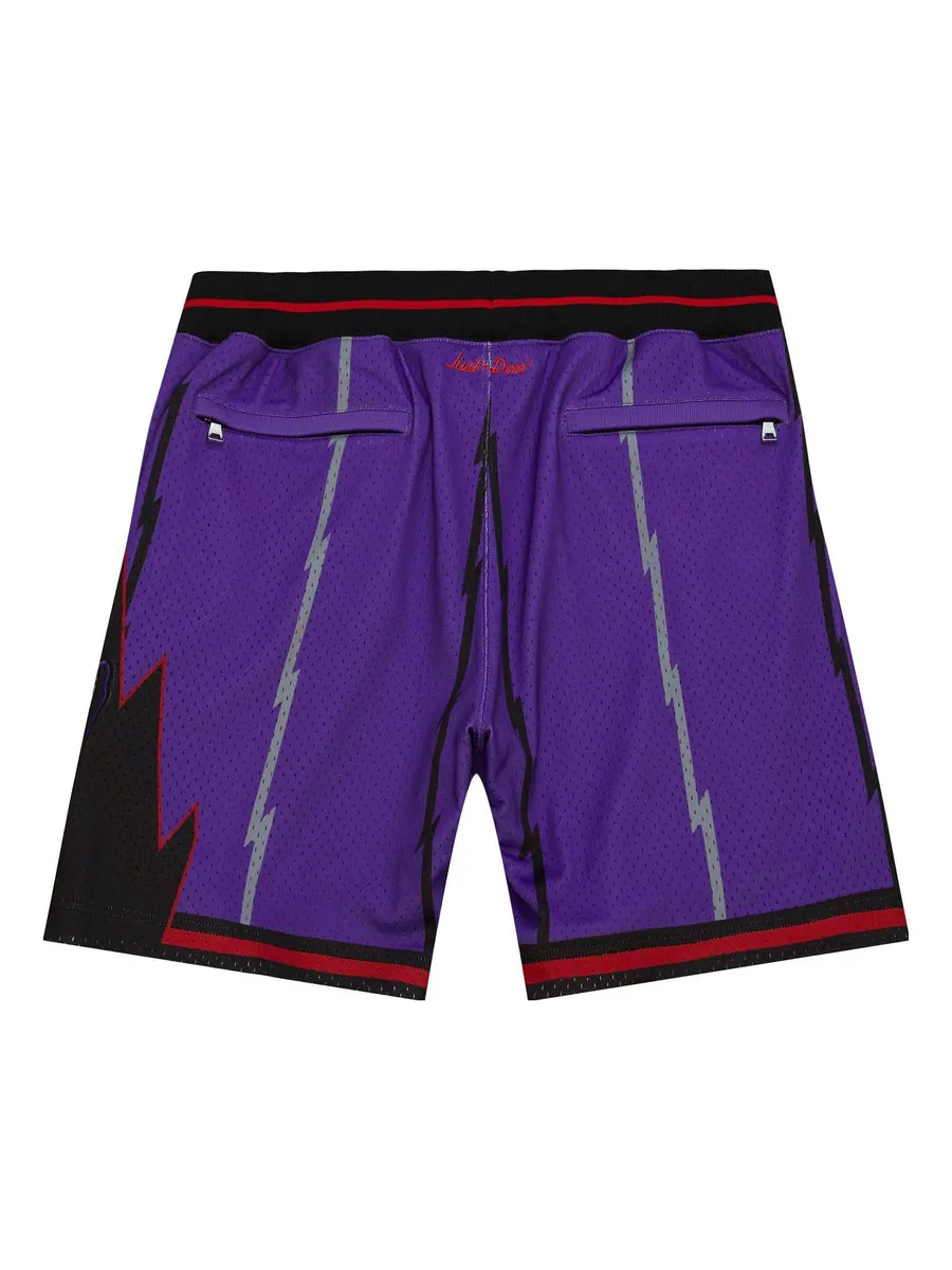 Спортивные шорты Mitchell & Ness x Just Don Hardwood Classics Shorts 'Toronto Raptors 1995' — изображение 2 из 2, фиолетовый