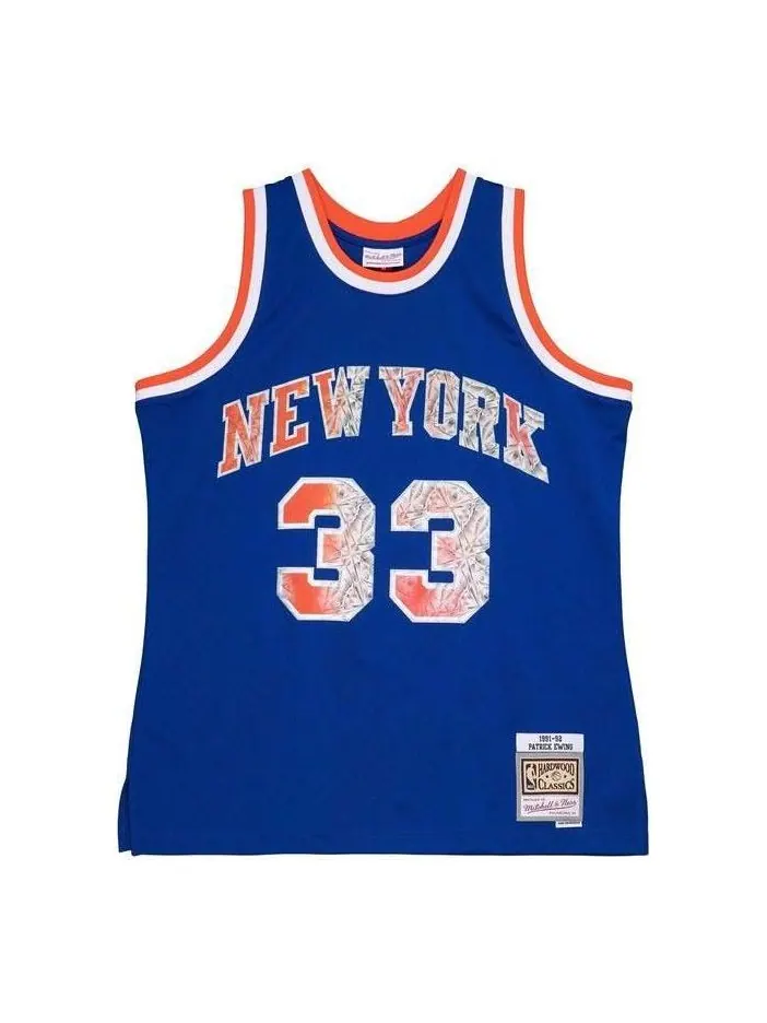 Джерси Mitchell & Ness x NBA 75th Anniversary New York Knicks Jersey 'Patrick Ewing 33' — изображение 1 из 2, синий