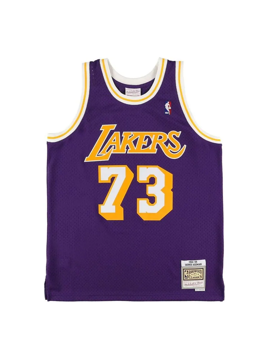 Баскетбольное джерси Mitchell & Ness NBA Swingman Dennis Rodman Los Angeles Lakers Road 1998-99 Jersey — изображение 1 из 2
