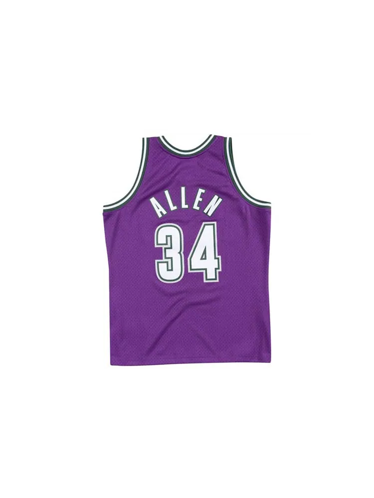 Баскетбольное джерси Mitchell & Ness NBA Swingman Jersey 'Milwaukee Bucks - Ray Allen 2000-01' — изображение 2 из 2