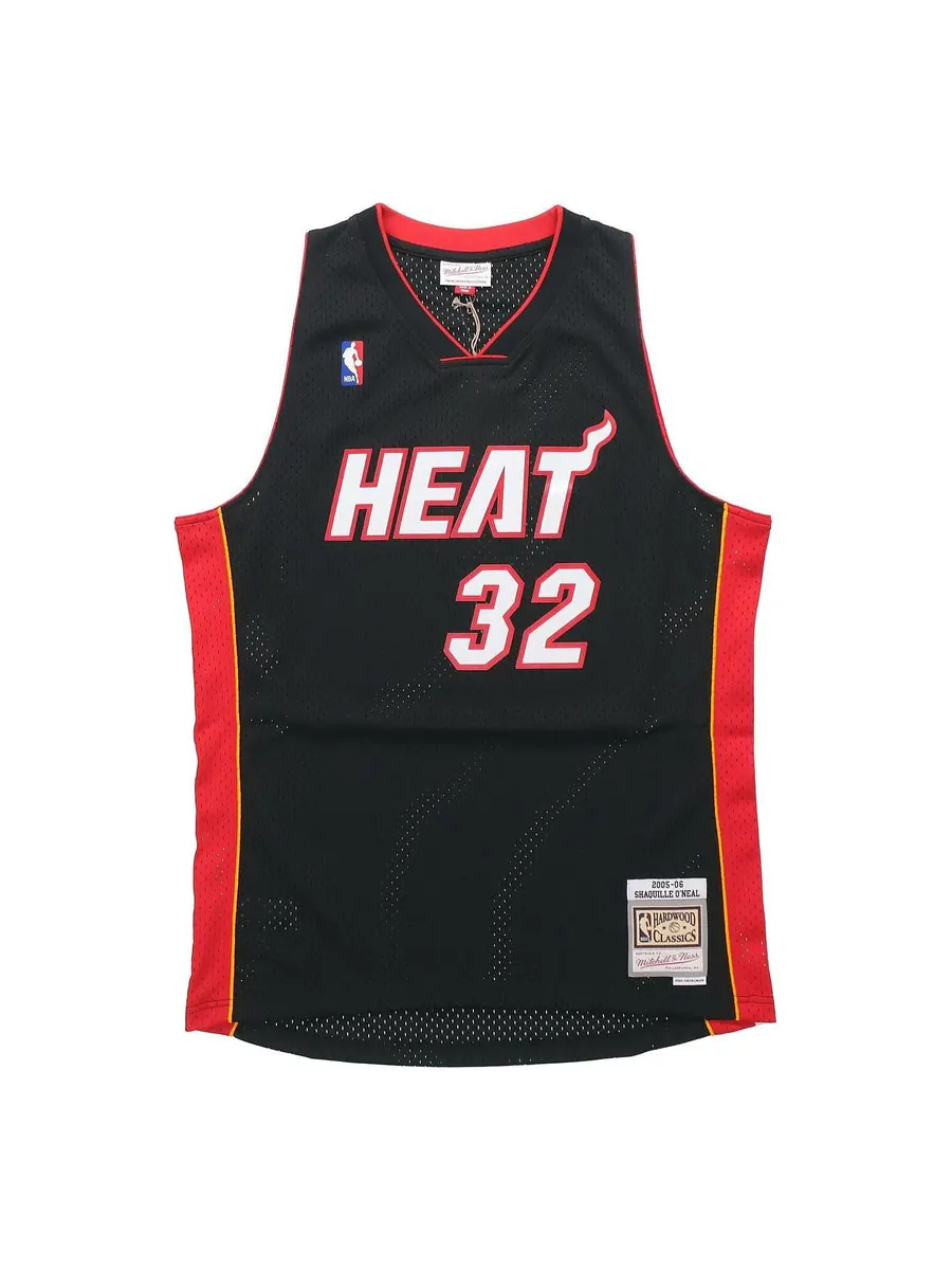 Джерси Mitchell & Ness x NBA Miami Heat Road 2005-06 Swingman Jersey 'Shaquille O'Neal 32' — изображение 1 из 3, черный