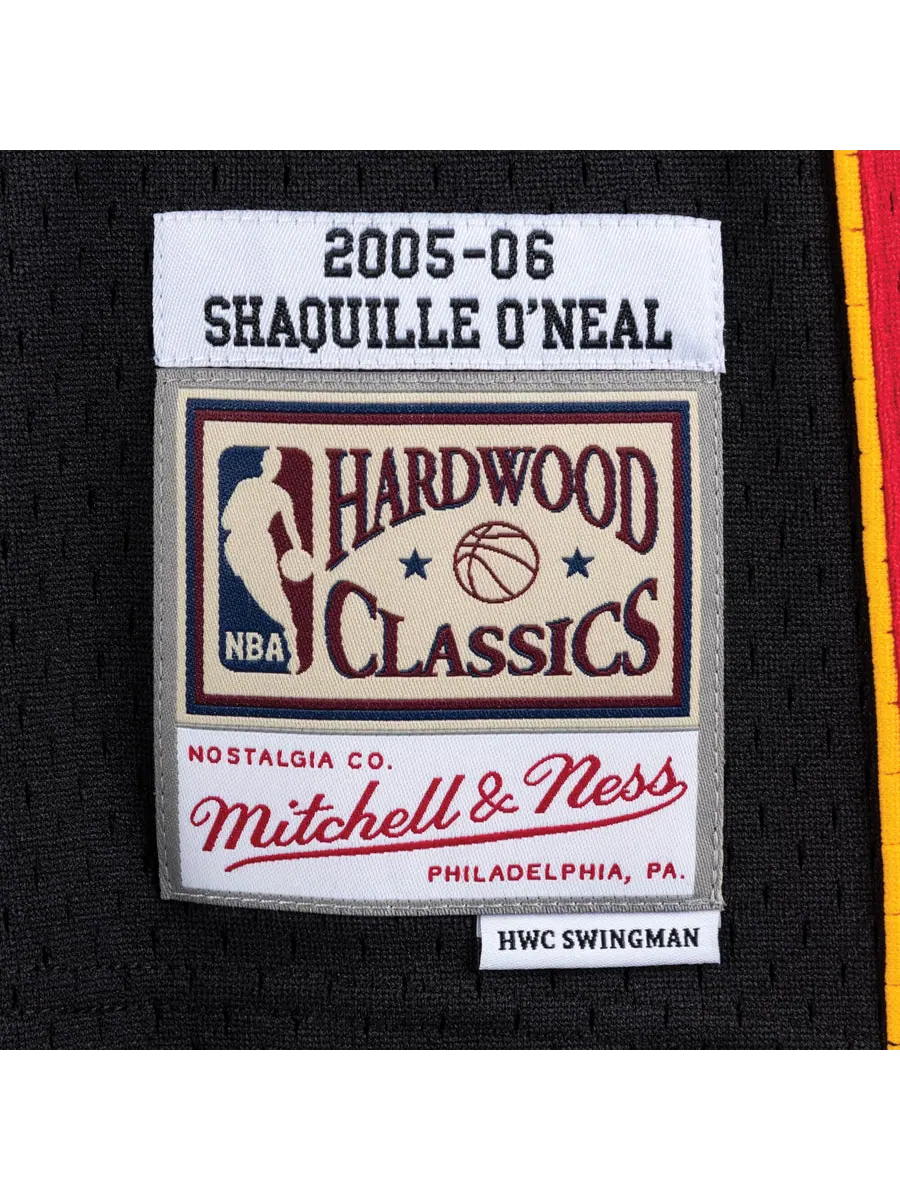 Джерси Mitchell & Ness x NBA Miami Heat Road 2005-06 Swingman Jersey 'Shaquille O'Neal 32' — изображение 3 из 3, черный