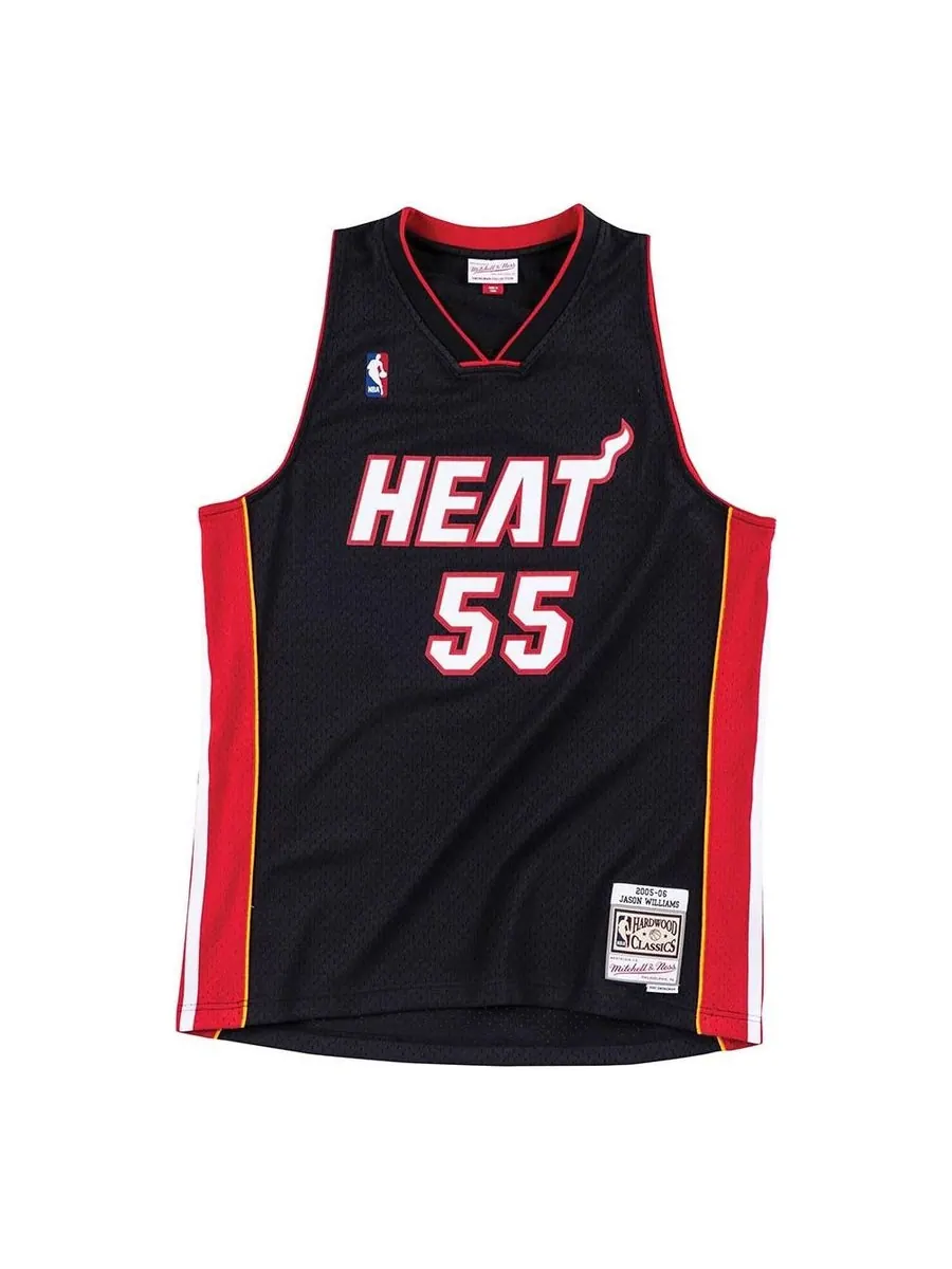 Джерси Mitchell & Ness x NBA Miami Heat Road 2005-06 Swingman Jersey 'Jason Williams 55' — изображение 1 из 3, черный