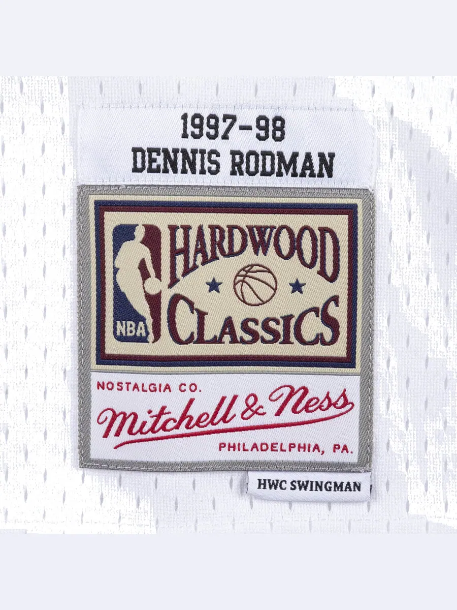 Джерси Mitchell & Ness x NBA Chicago Bulls 1997-98 Swingman Jersey 'Dennis Rodman 91' — изображение 3 из 3, белый