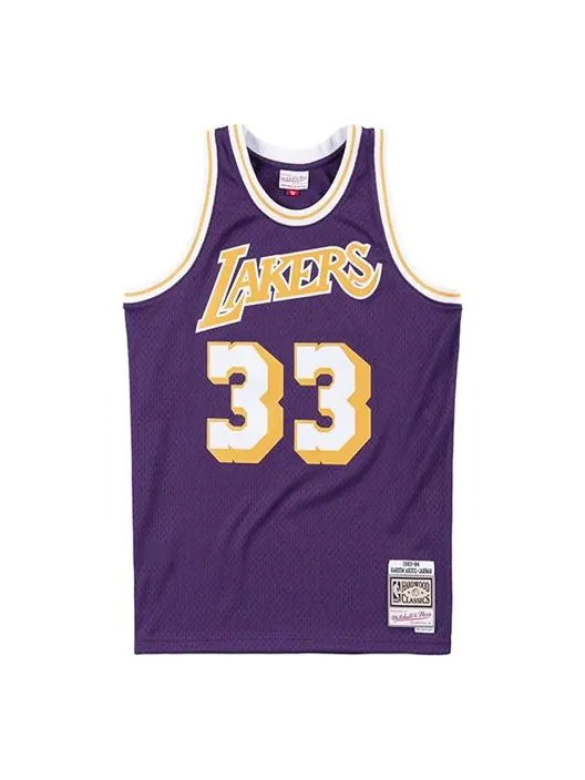 Баскетбольное джерси Mitchell & Ness NBA Swingman Jersey 'Los Angeles Lakers - Kareem Abdul-Jabbar 1983-84'