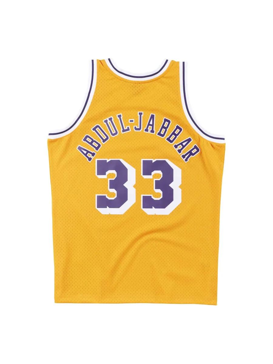 Джерси Mitchell & Ness x NBA Los Angeles Lakers 1984-85 Swingman Jersey 'Kareem Abdul-Jabbar 33' — изображение 2 из 3, желтый