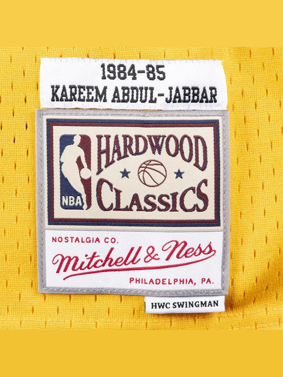 Джерси Mitchell & Ness x NBA Los Angeles Lakers 1984-85 Swingman Jersey 'Kareem Abdul-Jabbar 33' — изображение 3 из 3, желтый