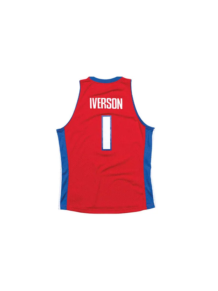 Баскетбольное джерси Mitchell & Ness NBA SW 2008-09 — изображение 2 из 2, красный