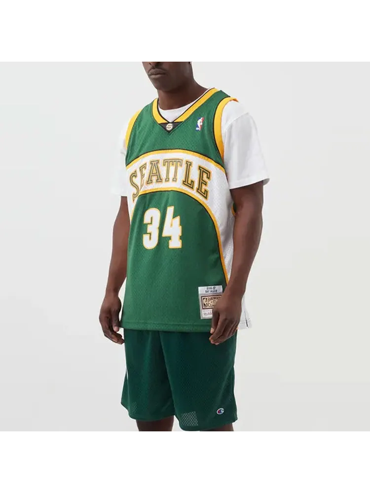Баскетбольное джерси Mitchell & Ness NBA Swingman Jersey 'Seattle SuperSonics - Ray Allen 2006-07' — изображение 3 из 4