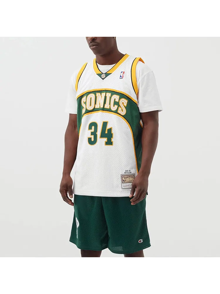 Баскетбольное джерси Mitchell & Ness NBA Swingman Jersey 'Seattle SuperSonics - Ray Allen 2006-07' — изображение 3 из 4